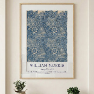 William Morris Marigold 1875 Vintage Botanical Art Poster