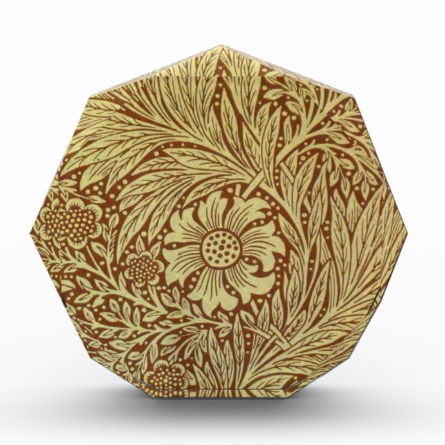 William Morris Marigold Antique Flower Pattern Award (Front)