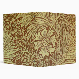 William Morris Marigold Antique Flower Pattern Binder