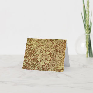 William Morris Marigold Antique Flower Pattern Card
