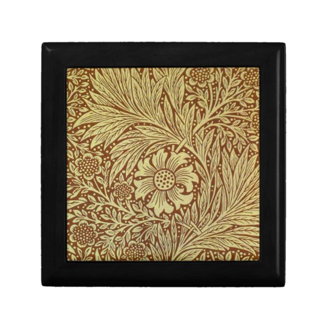 William Morris Marigold Antique Flower Pattern Gift Box (Front)