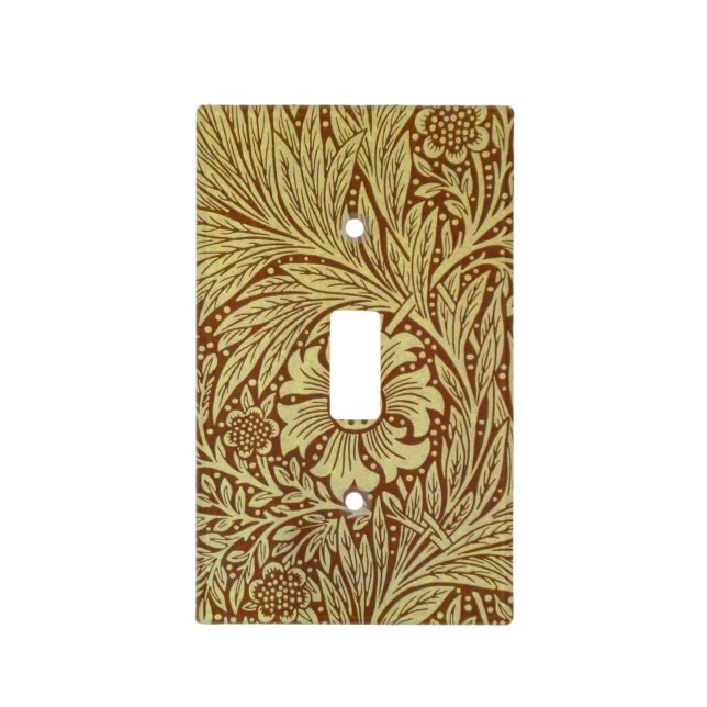 William Morris Marigold Antique Flower Pattern Light Switch Cover (Front)