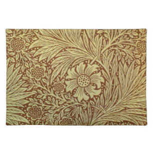 William Morris Marigold Antique Flower Pattern Placemat