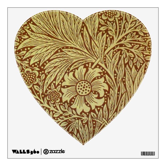 William Morris Marigold Antique Flower Pattern Wall Sticker (Front)