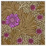 William Morris Marigold, Brown, Beige and Violet Fabric