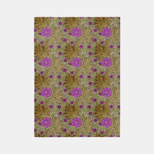 William Morris Marigold Brown Beige and Violet  Rug