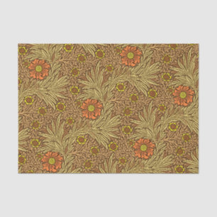 William Morris Marigold, Copper Brown and Orange Tissue Paper