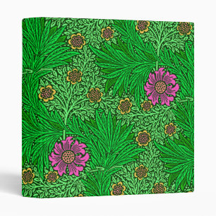 William Morris Marigold, Emerald Green & Fuchsia Binder