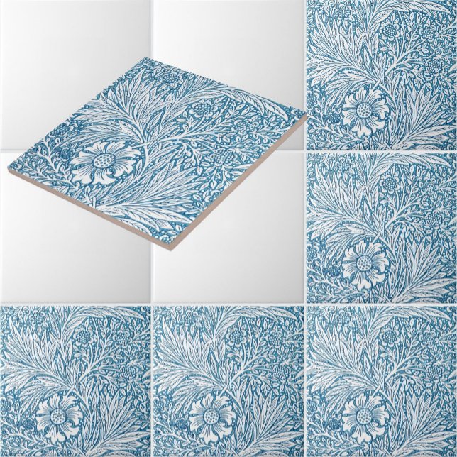William Morris Marigold Floral Pattern Ceramic Tile (Creator Uploaded)