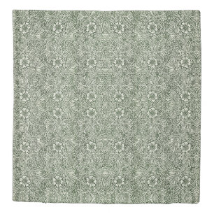 William Morris Marigold Green Floral Art Print Duvet Cover