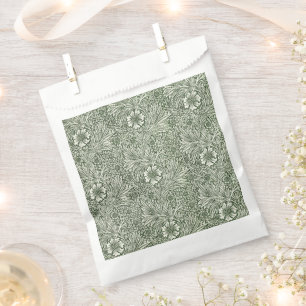 William Morris Marigold Green Floral Art Print Favor Bag