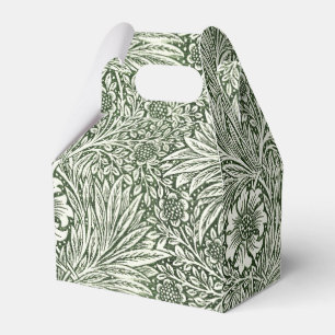 William Morris Marigold Green Floral Art Print Favor Boxes
