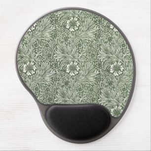 William Morris Marigold Green Floral Art Print Gel Mouse Pad