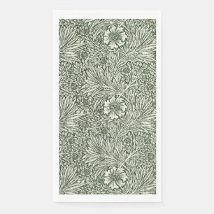 William Morris Marigold Green Floral Art Print Paper Guest Towels