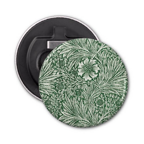 william morris marigold green floral flower bottle opener