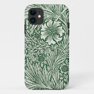 william morris marigold green floral flower iPhone 11 case