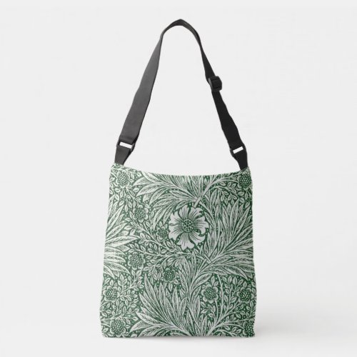 william morris marigold green floral flower crossbody bag