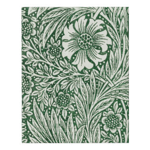william morris marigold green floral flower faux canvas print