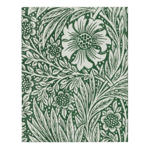 william morris marigold green floral flower faux canvas print