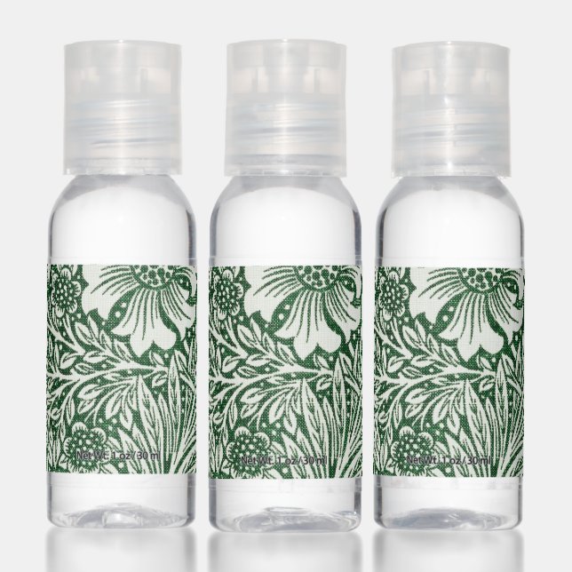 william morris marigold green floral flower hand sanitizer (Set)