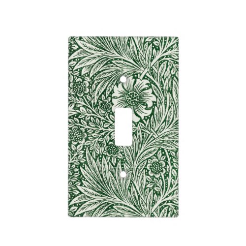 william morris marigold green floral flower light switch cover