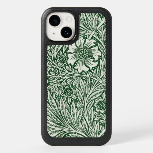 william morris marigold green floral flower OtterBox iPhone 14 case