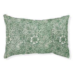william morris marigold green floral flower pet bed