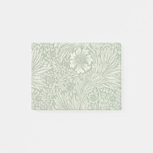 william morris marigold green floral flower post_it notes