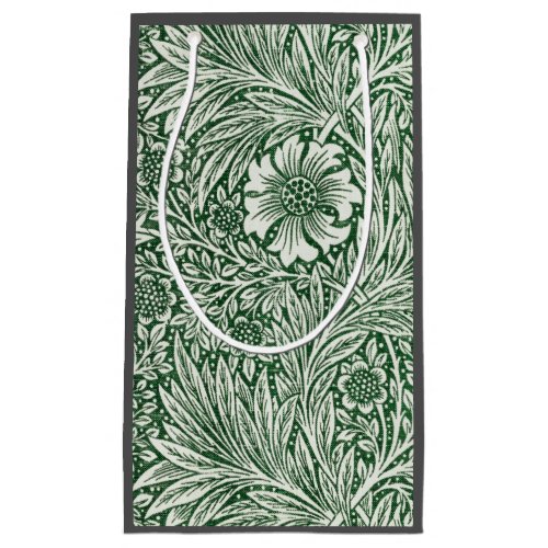william morris marigold green floral flower small gift bag