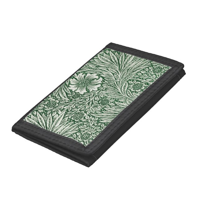 william morris marigold green floral flower trifold wallet (Bottom)