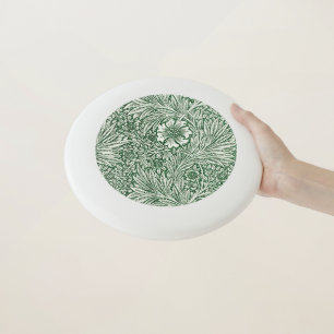 william morris marigold green floral flower Wham-O frisbee
