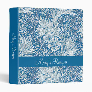 William Morris Marigold Recipe 3 Ring Binder