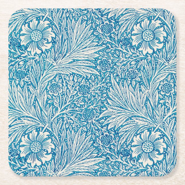 WILLIAM MORRIS "MARIGOLD" SQUARE PAPER COASTER (Front)