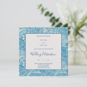 William Morris' Marigold vintage botanical wedding Invitation