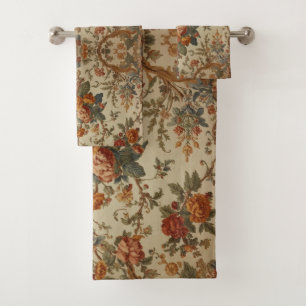 William Morris marigold Vintage floral Bath Towel Set