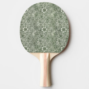 William Morris Marigold Vintage Green Floral Ping Pong Paddle