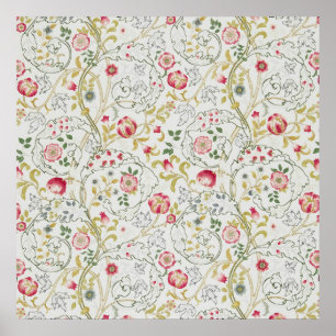 William Morris - Mary Isabel Embroidery Design Poster