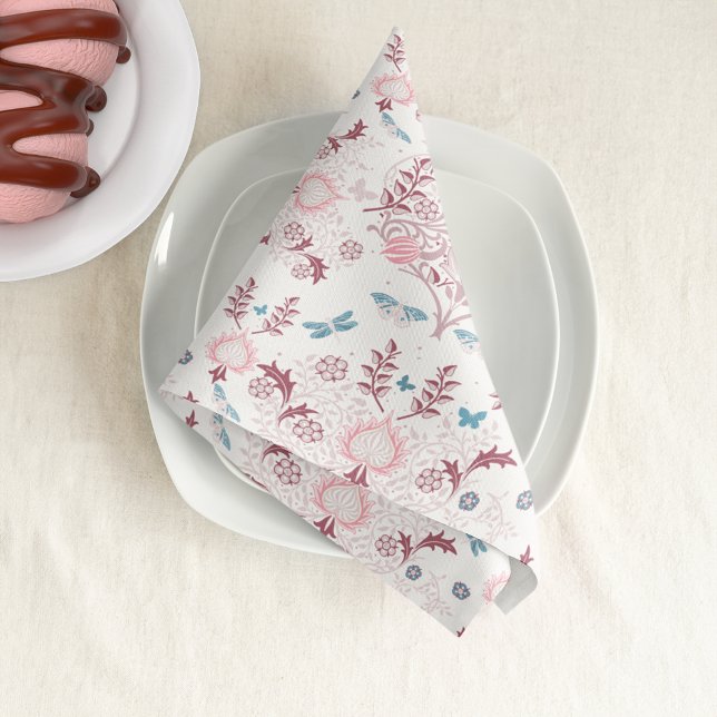 William Morris Mauve Cloth Napkin (Creator Uploaded)