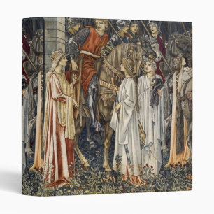 William Morris Medieval Knights Tapestry Design 3 Ring Binder