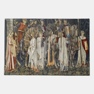 William Morris Medieval Knights Tapestry Design Doormat