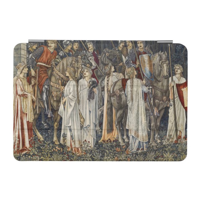 William Morris Medieval Knights Tapestry Design iPad Mini Cover (Horizontal)