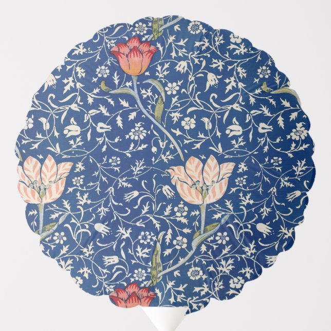 William Morris Medway Blue Floral  Balloon (Front)