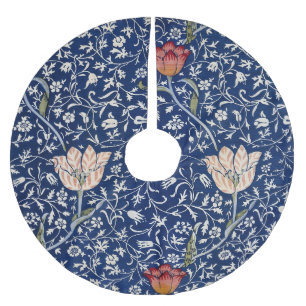 William Morris Medway Blue Floral Brushed Polyester Tree Skirt