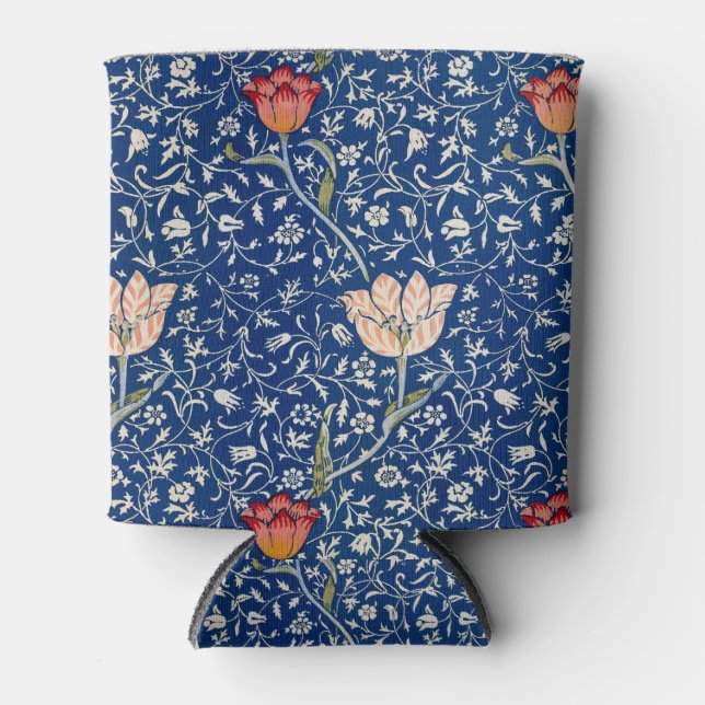 William Morris Medway Blue Floral  Can Cooler (Front)