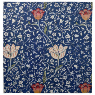 William Morris Medway Blue Floral Cloth Napkin