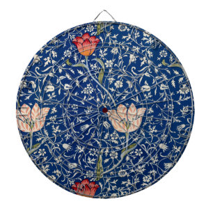 William Morris Medway Blue Floral  Dart Board