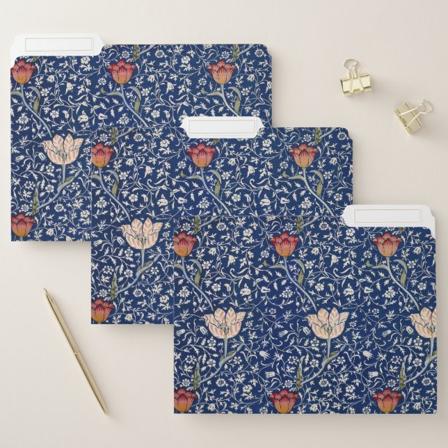 William Morris Medway Blue Floral File Folder (Set)