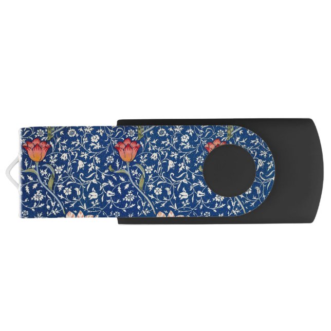 William Morris Medway Blue Floral  Flash Drive (Back)