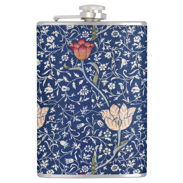 William Morris Medway Blue Floral Flask (Front)