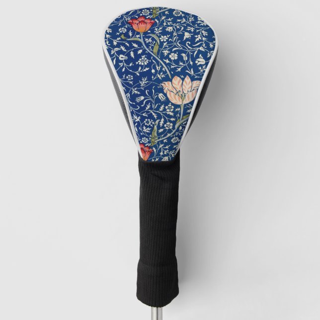 William Morris Medway Blue Floral  Golf Head Cover (Front)